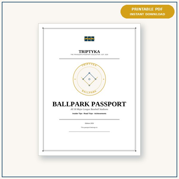 Triptyka Ballpark Passport cover