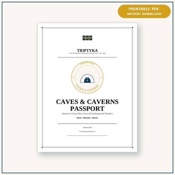 Caves & Caverns passport cover