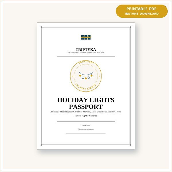 Holiday Lights Passport passport cover