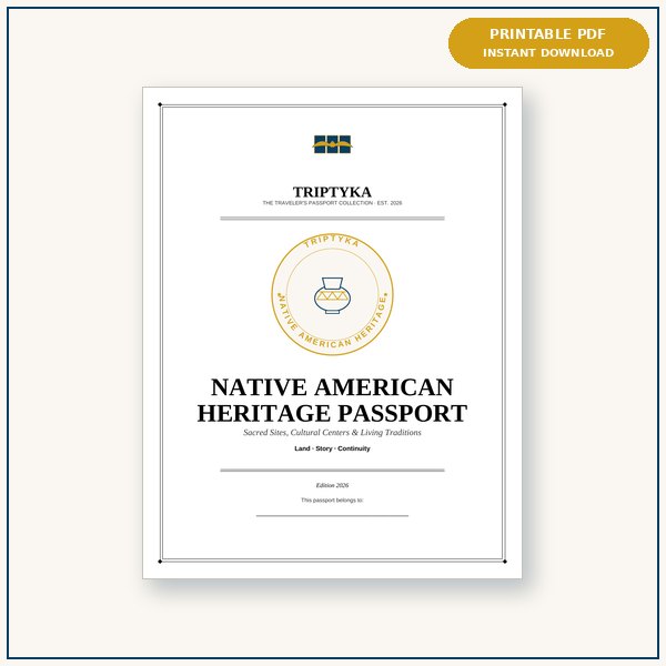 Native American Heritage passport cover