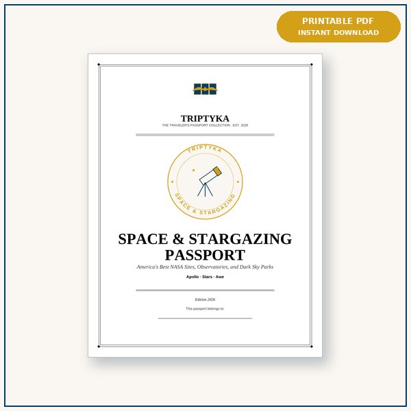 Space & Stargazing passport cover